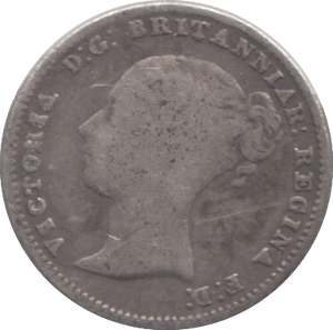 1854 FOURPENCE ( FINE ) - FOURPENCE - Cambridgeshire Coins