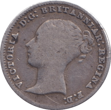 1854 FOURPENCE ( FINE ) - FOURPENCE - Cambridgeshire Coins
