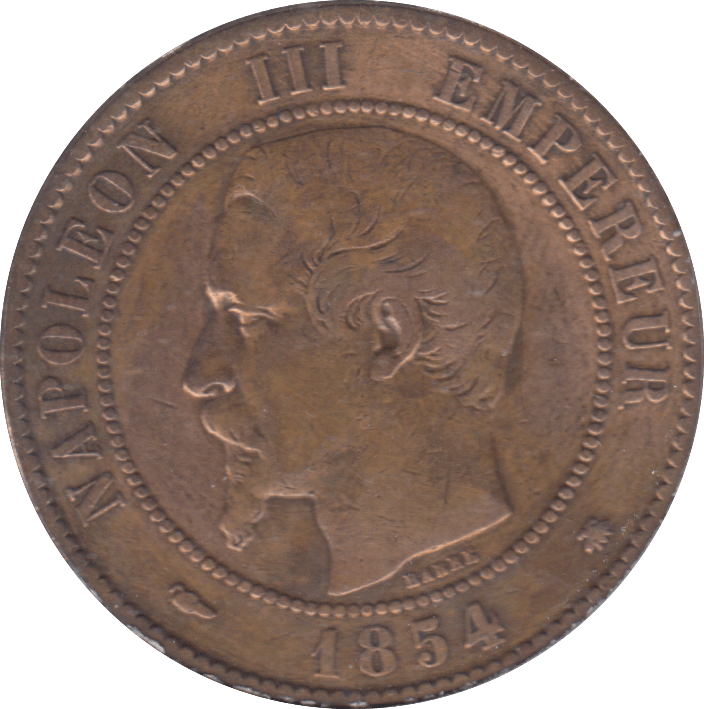 1854 FRANCE 10 CENTIMES - WORLD COINS - Cambridgeshire Coins