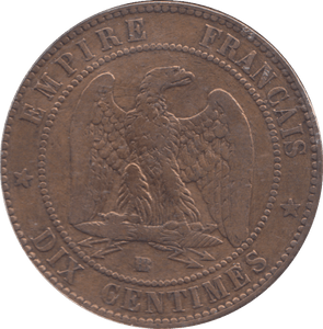 1854 FRANCE 10 CENTIMES - WORLD COINS - Cambridgeshire Coins