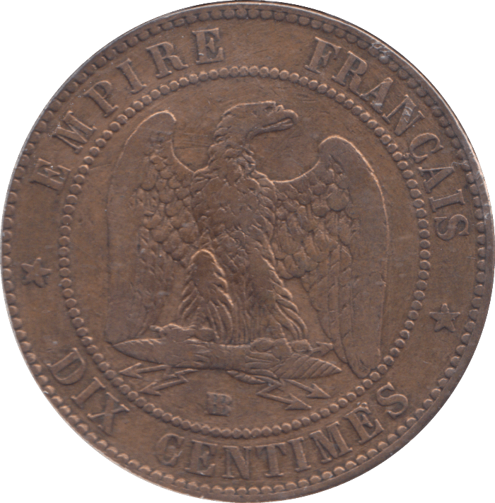 1854 FRANCE 10 CENTIMES - WORLD COINS - Cambridgeshire Coins