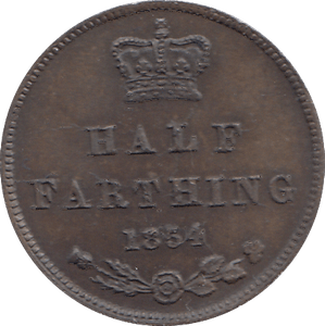 1854 HALF FARTHING ( UNC ) - HALF FARTHING - Cambridgeshire Coins