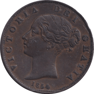 1854 HALFPENNY ( EF ) - HALFPENNY - Cambridgeshire Coins