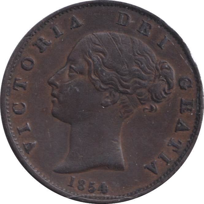 1854 HALFPENNY ( EF ) - HALFPENNY - Cambridgeshire Coins