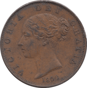 1854 HALFPENNY ( EF ) - HALFPENNY - Cambridgeshire Coins