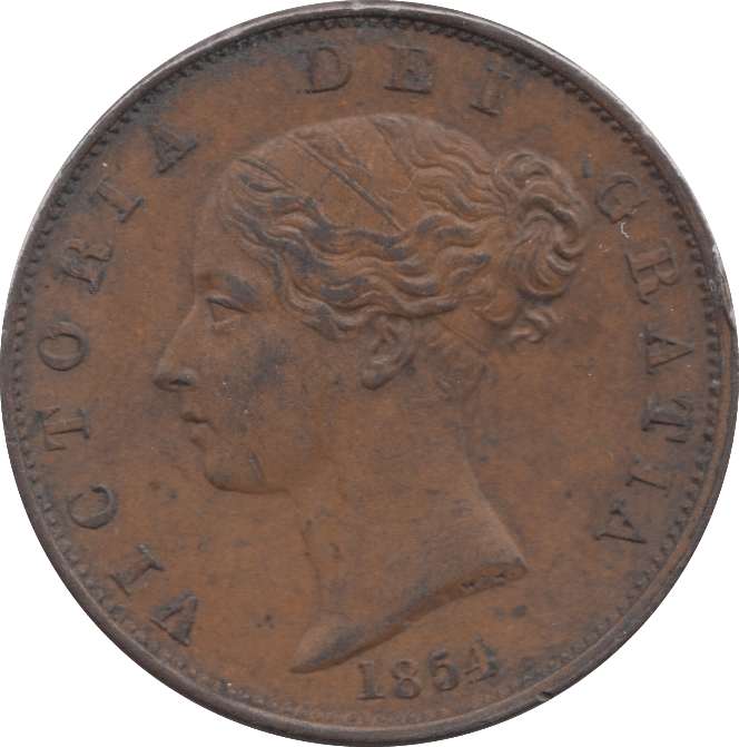 1854 HALFPENNY ( EF ) - HALFPENNY - Cambridgeshire Coins