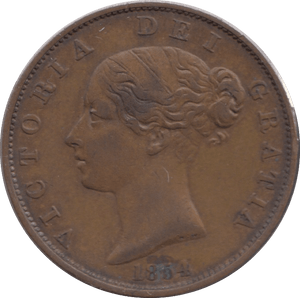 1854 HALFPENNY ( EF ) - Halfpenny - Cambridgeshire Coins