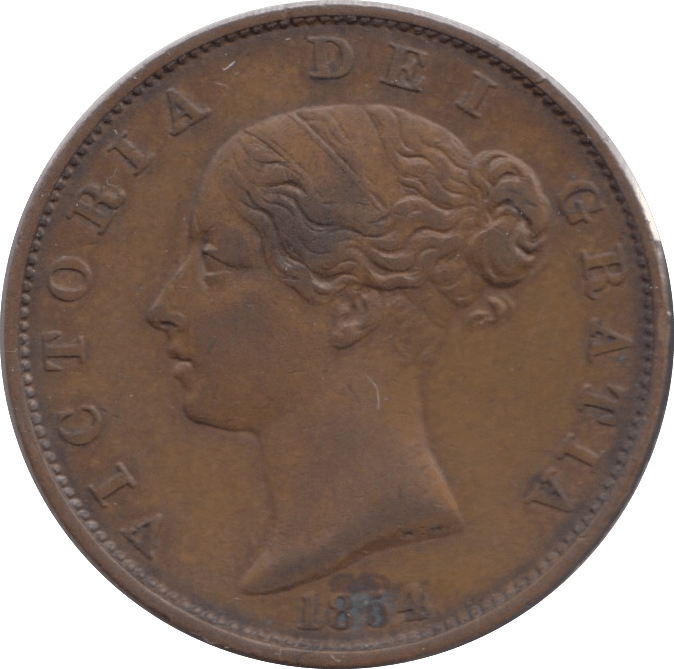 1854 HALFPENNY ( EF ) - Halfpenny - Cambridgeshire Coins