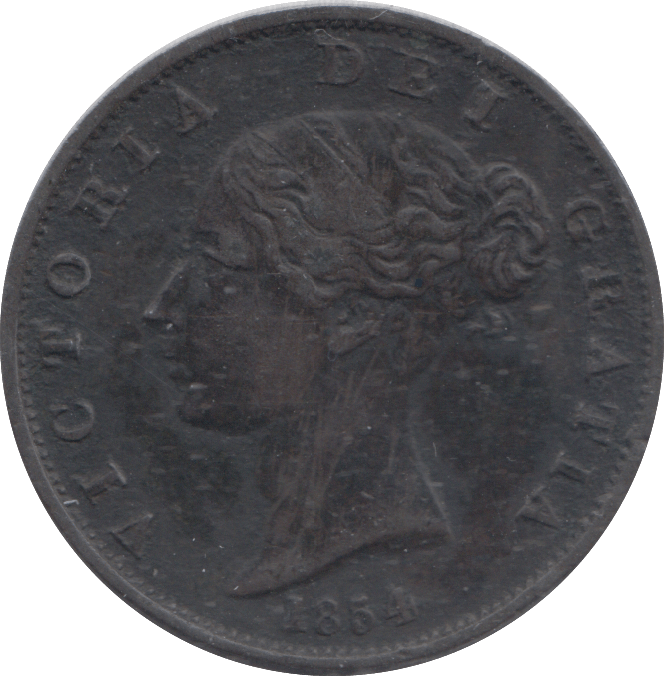 1854 HALFPENNY ( EF ) - HALFPENNY - Cambridgeshire Coins