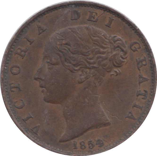 1854 HALFPENNY ( EF ) - HALFPENNY - Cambridgeshire Coins