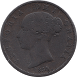 1854 HALFPENNY ( FINE ) - Halfpenny - Cambridgeshire Coins