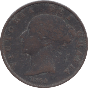 1854 HALFPENNY ( FINE ) - HALFPENNY - Cambridgeshire Coins