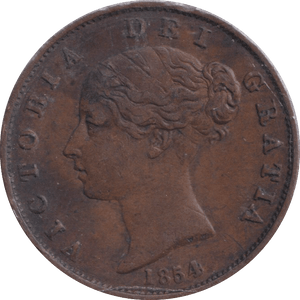1854 HALFPENNY ( GF ) - HALFPENNY - Cambridgeshire Coins