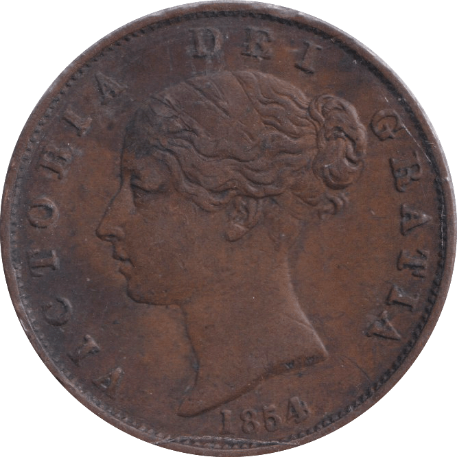 1854 HALFPENNY ( GF ) - HALFPENNY - Cambridgeshire Coins