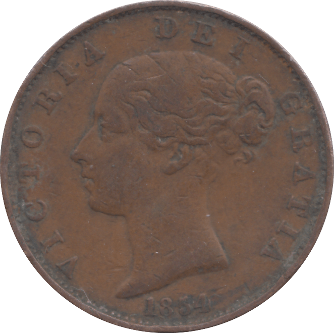 1854 HALFPENNY ( GF ) - HALFPENNY - Cambridgeshire Coins