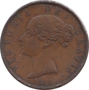1854 HALFPENNY ( GF ) - Halfpenny - Cambridgeshire Coins
