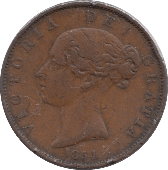 1854 HALFPENNY ( GF ) - Halfpenny - Cambridgeshire Coins