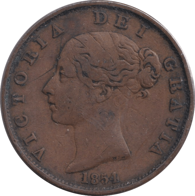 1854 HALFPENNY ( GF ) - WORLD COINS - Cambridgeshire Coins