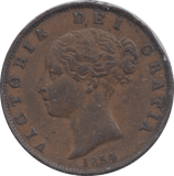 1854 HALFPENNY ( GVF ) - HALFPENNY - Cambridgeshire Coins