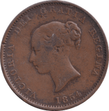 1854 HALFPENNY NEW BRUNSWICK - WORLD COINS - Cambridgeshire Coins