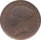 1854 HALFPENNY ( UNC ) - HALFPENNY - Cambridgeshire Coins