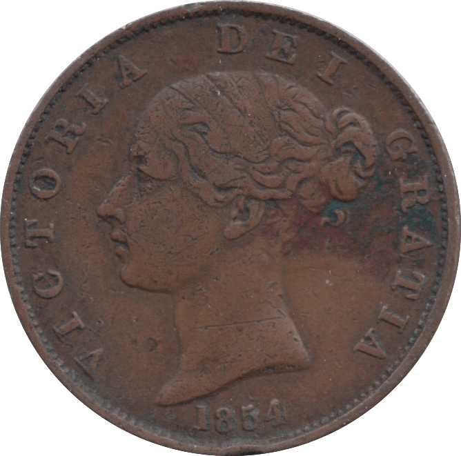 1854 HALFPENNY ( VF ) - Halfpenny - Cambridgeshire Coins