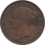 1854 HALFPENNY ( VF ) - Halfpenny - Cambridgeshire Coins