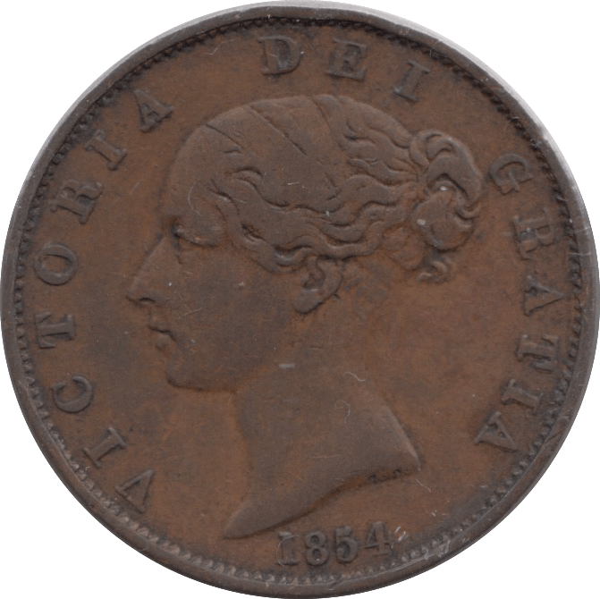 1854 HALFPENNY ( VF ) - Halfpenny - Cambridgeshire Coins