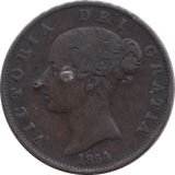 1854 HALFPENNY ( VF ) - Halfpenny - Cambridgeshire Coins