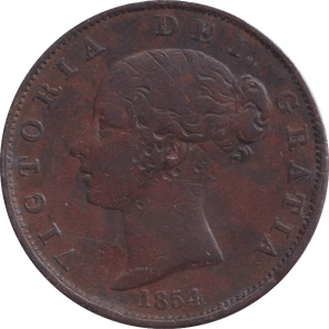 1854 HALFPENNY ( VF ) - HALFPENNY - Cambridgeshire Coins