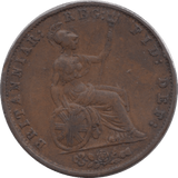 1854 HALFPENNY ( VF ) - Halfpenny - Cambridgeshire Coins