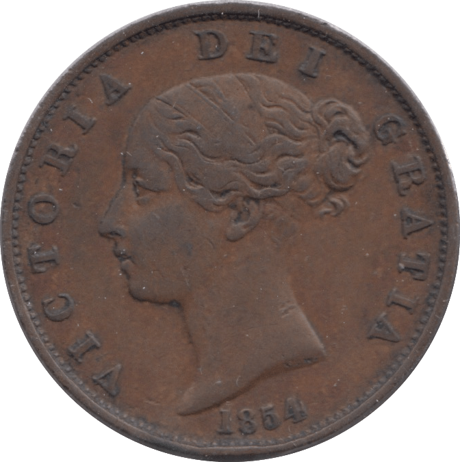 1854 HALFPENNY ( VF ) - Halfpenny - Cambridgeshire Coins