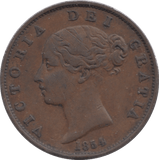 1854 HALFPENNY ( VF ) - Halfpenny - Cambridgeshire Coins