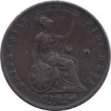 1854 HALFPENNY ( VF ) - Halfpenny - Cambridgeshire Coins