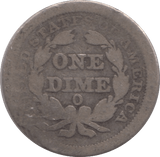1854 ONE DIME USA - WORLD COINS - Cambridgeshire Coins