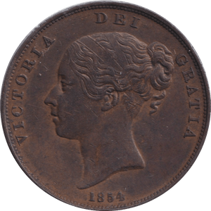 1854 OT PENNY ( AUNC ) - PENNY - Cambridgeshire Coins