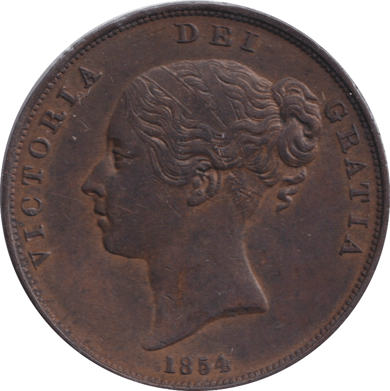 1854 OT PENNY ( AUNC ) - PENNY - Cambridgeshire Coins