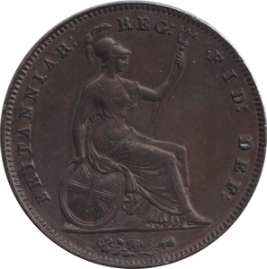 1854 PENNY ( AUNC ) - PENNY - Cambridgeshire Coins