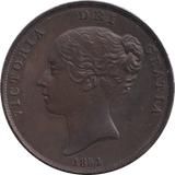 1854 PENNY ( AUNC ) - PENNY - Cambridgeshire Coins