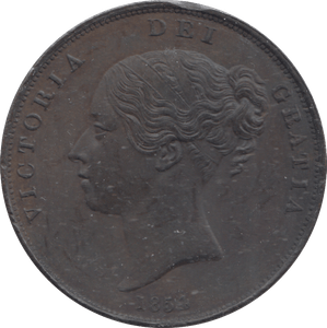 1854 PENNY ( AUNC ) - PENNY - Cambridgeshire Coins