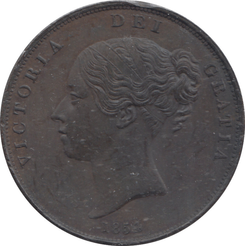 1854 PENNY ( AUNC ) - PENNY - Cambridgeshire Coins