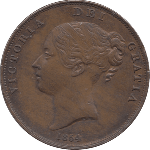 1854 PENNY ( EF ) - Penny - Cambridgeshire Coins