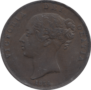 1854 PENNY ( EF ) - PENNY - Cambridgeshire Coins