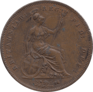 1854 PENNY ( EF ) - Penny - Cambridgeshire Coins
