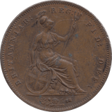 1854 PENNY ( EF ) - Penny - Cambridgeshire Coins