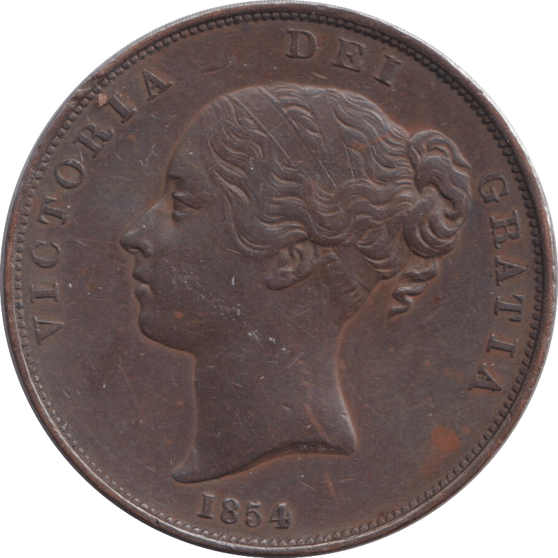 1854 PENNY ( EF ) - WORLD COINS - Cambridgeshire Coins