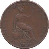 1854 PENNY ( FINE ) - PENNY - Cambridgeshire Coins