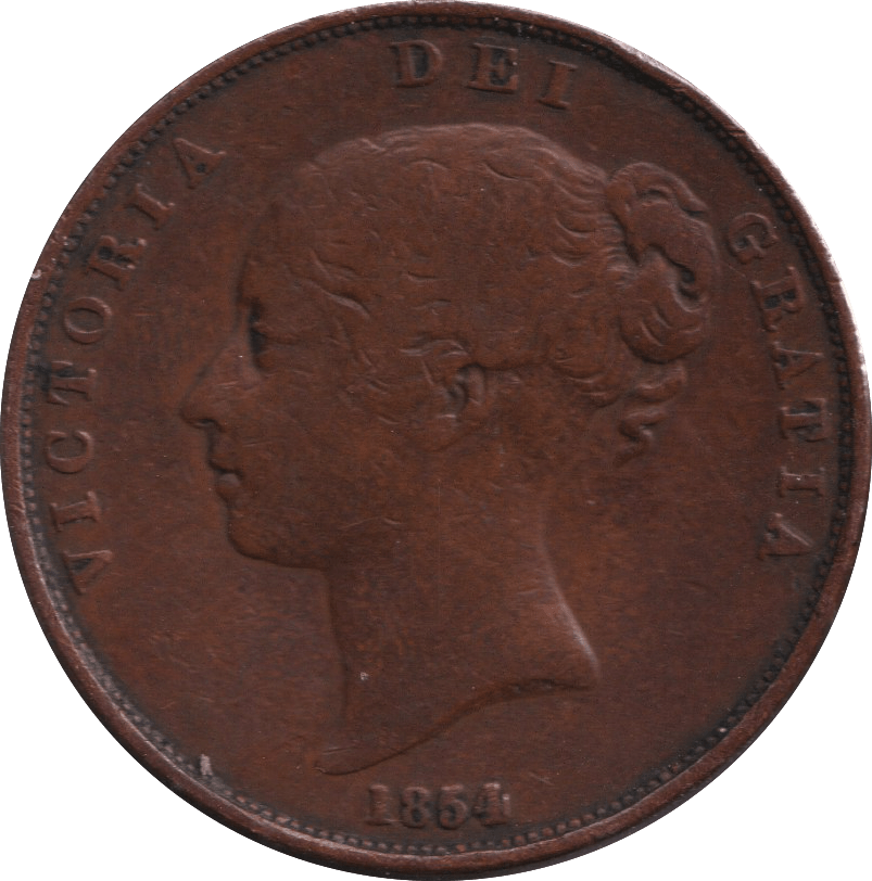 1854 PENNY ( FINE ) - PENNY - Cambridgeshire Coins
