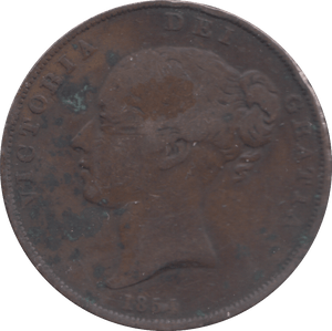 1854 PENNY ( FINE ) - PENNY - Cambridgeshire Coins