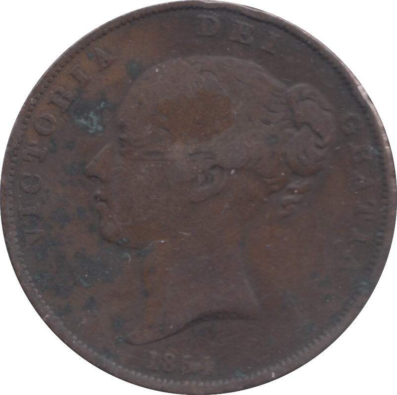 1854 PENNY ( FINE ) - PENNY - Cambridgeshire Coins